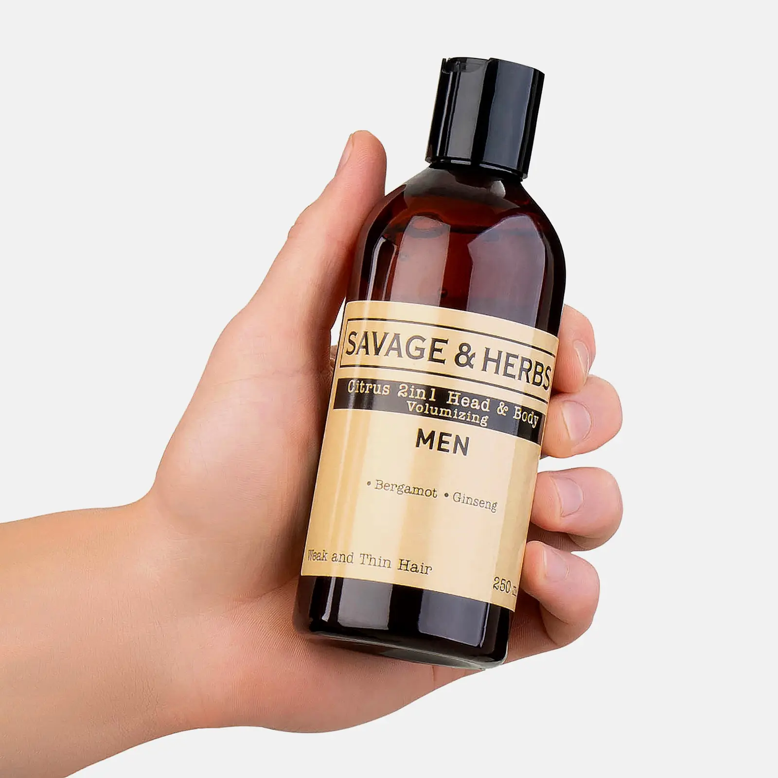 Шампунь и гель для душа Savage and Herbs мужской цитрус 250мл
