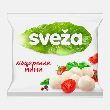 Сыр Sveza Моцарелла Мини 45% 250г (100г)