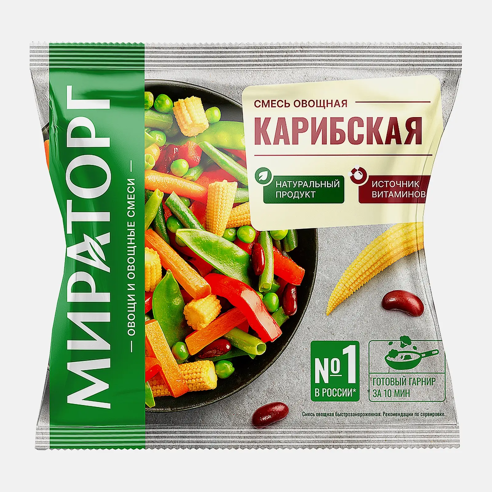 Карибская смесь Мираторг быстрозамороженная 400г Карибская смесь Мираторг быстрозамороженная 400г