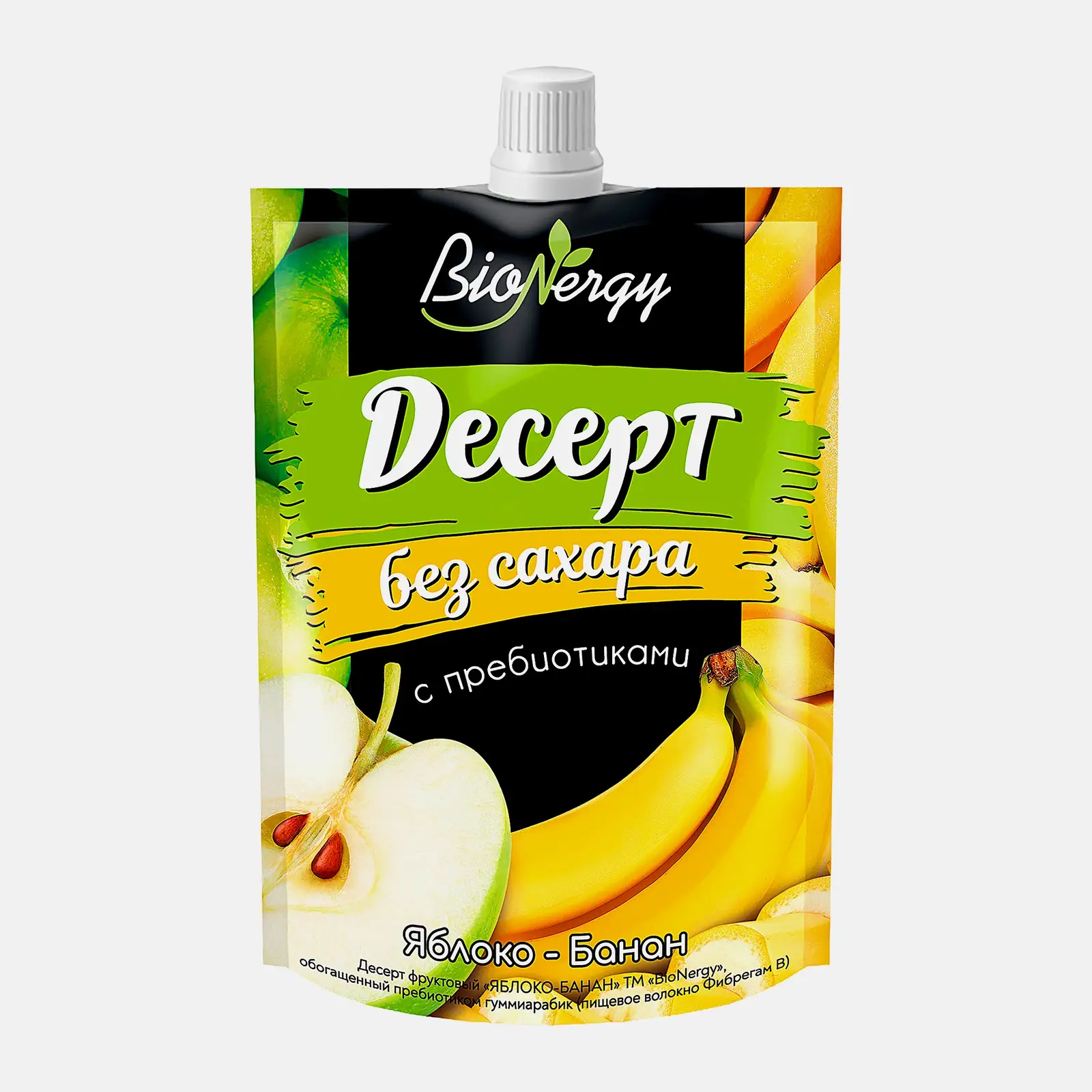 Десерт Bio Nergy яблоко банан 140г