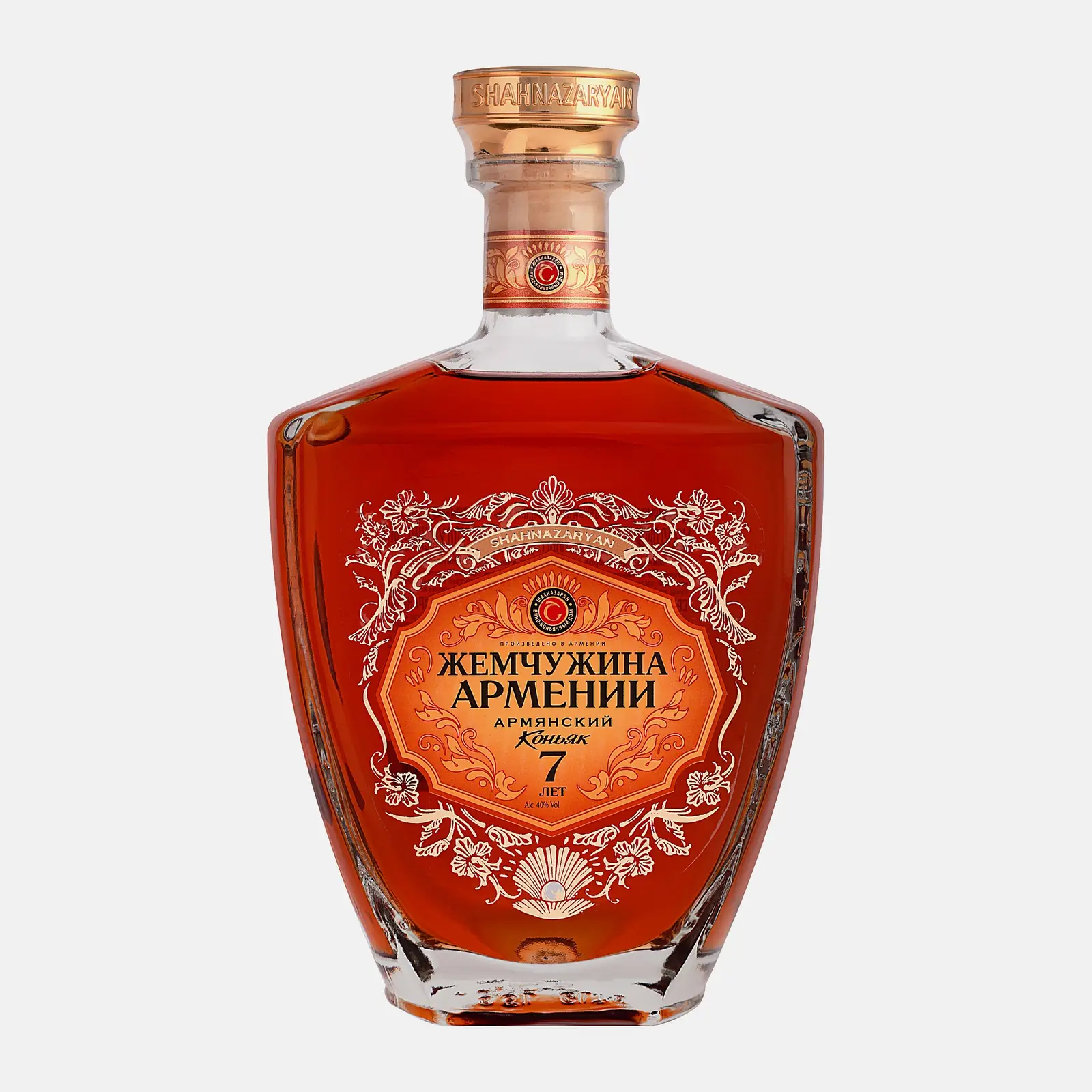 Изображение товара Коньяк Жемчужина Армении 7 лет 0.5л выдержка из винограда Армения