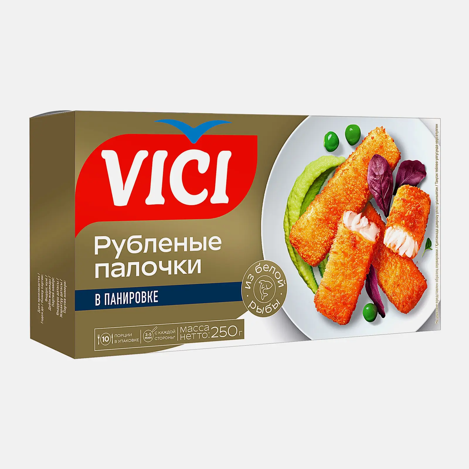 Рыбные палочки Vici Premium в панировке филе-кусочки 250г