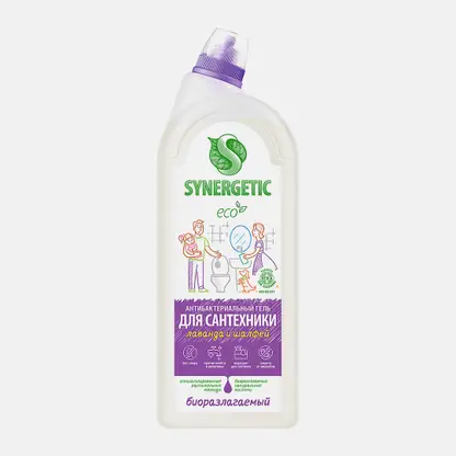 Гель для сантехники Лаванда и шалфей Synergetic 1.5л