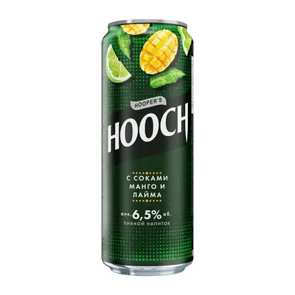 Пивной напиток с соком манго и лайма Hooch 6.5% 0.45л