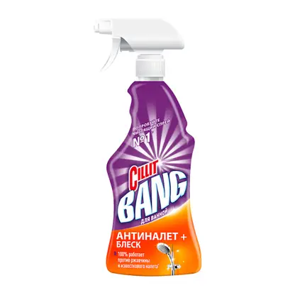 Изображение товара Моющее средство для ванной Cillit Bang Антиналет + блеск 450мл