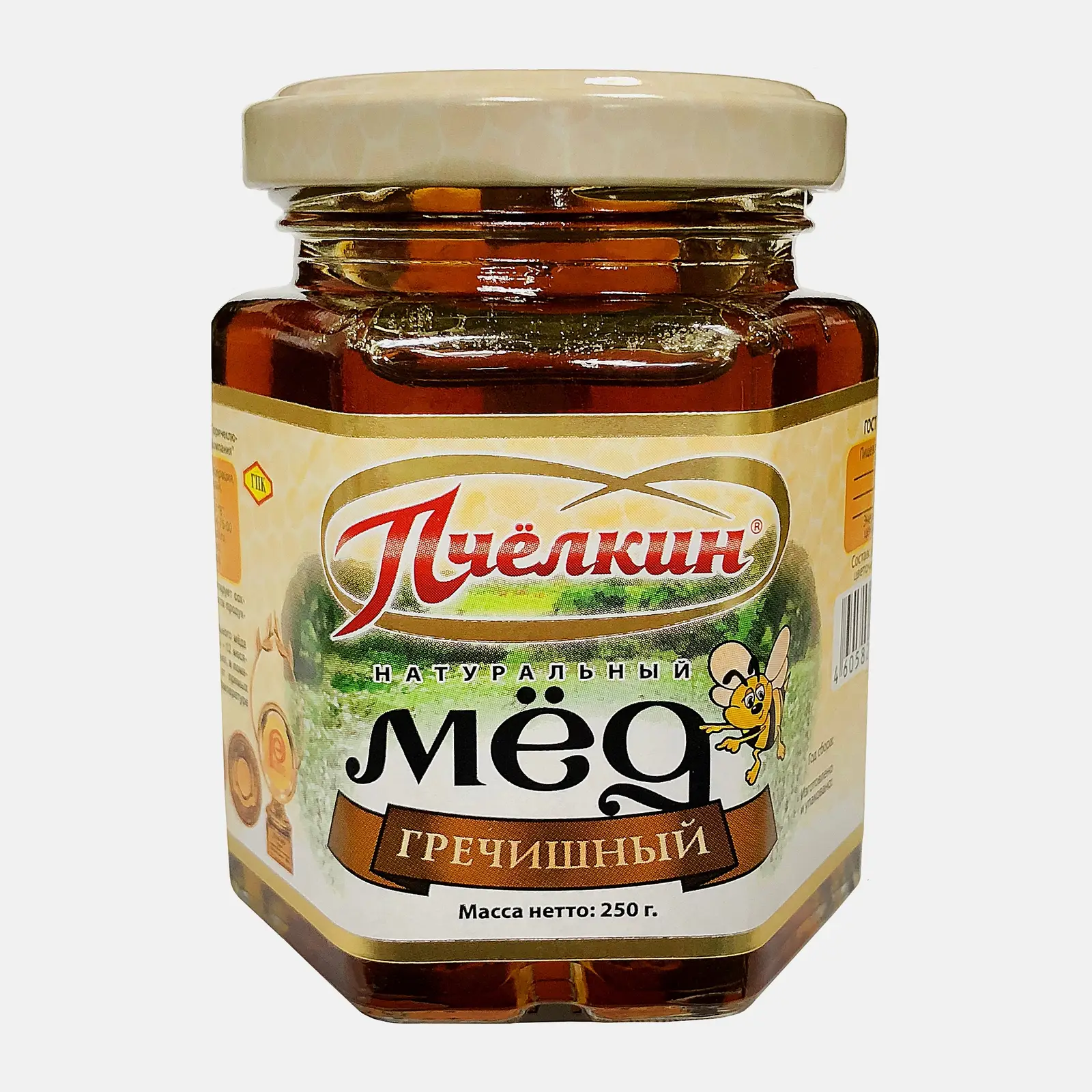 Мёд гречишный Пчелкин натуральный 250г