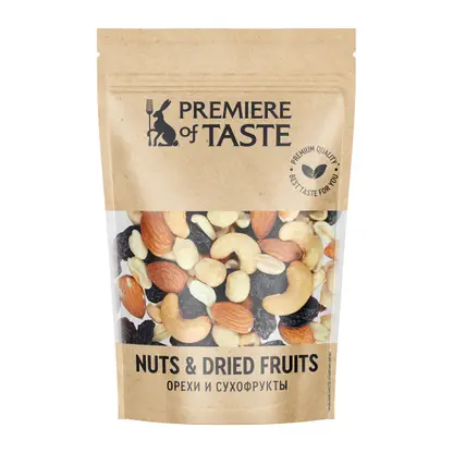 Изображение товара Смесь орехово-фруктовая Premium Premiere of Taste 140г