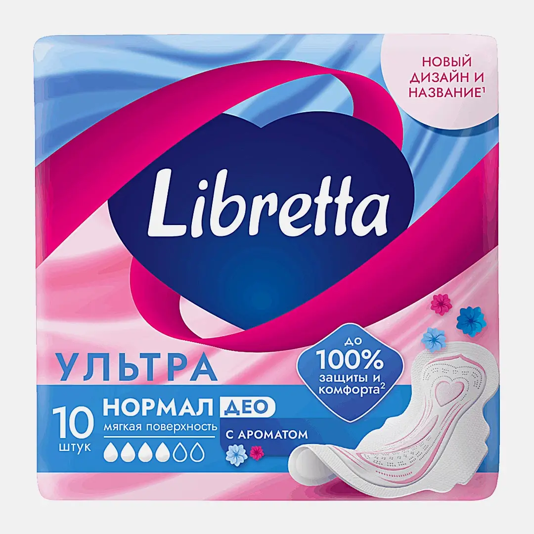 Прокладки с мягкой поверхностью Ультра Нормал Део Libretta 10шт - фото 2