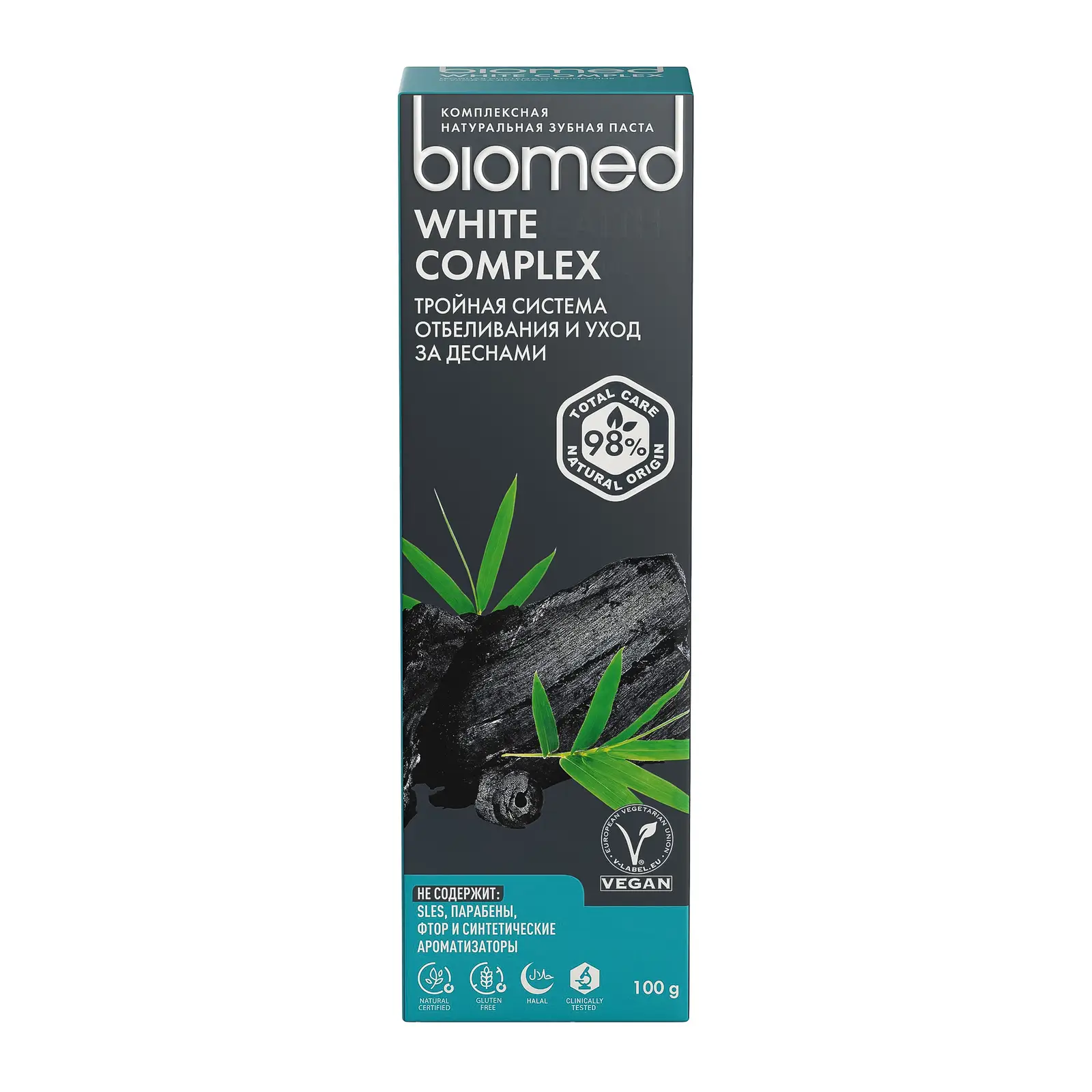 Зубная паста Biomed White Complex Антибактериальная отбеливающая 100г