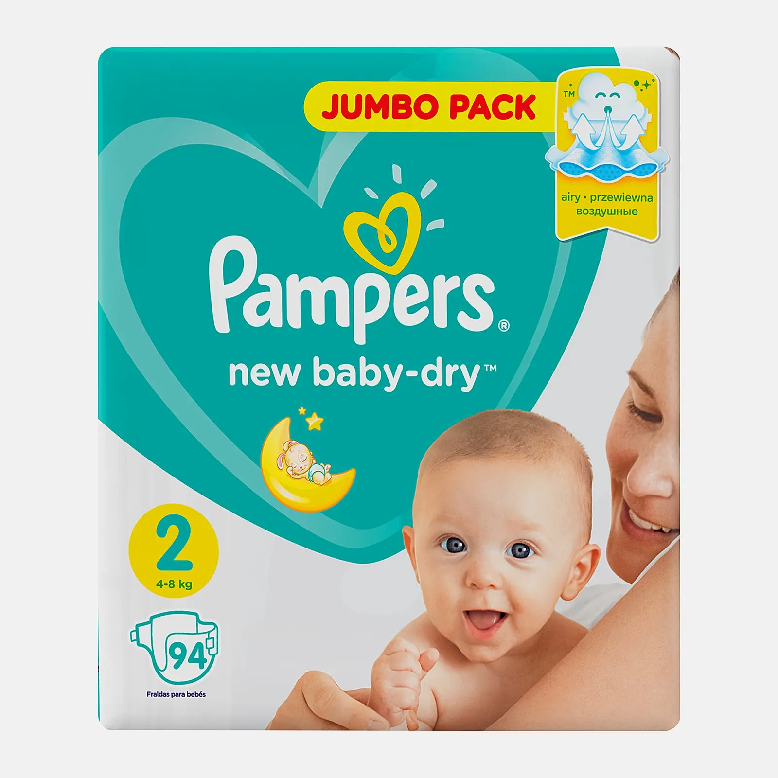 Подгузники Pampers Newbaby Dry р.2 Mini 4-8кг 94шт