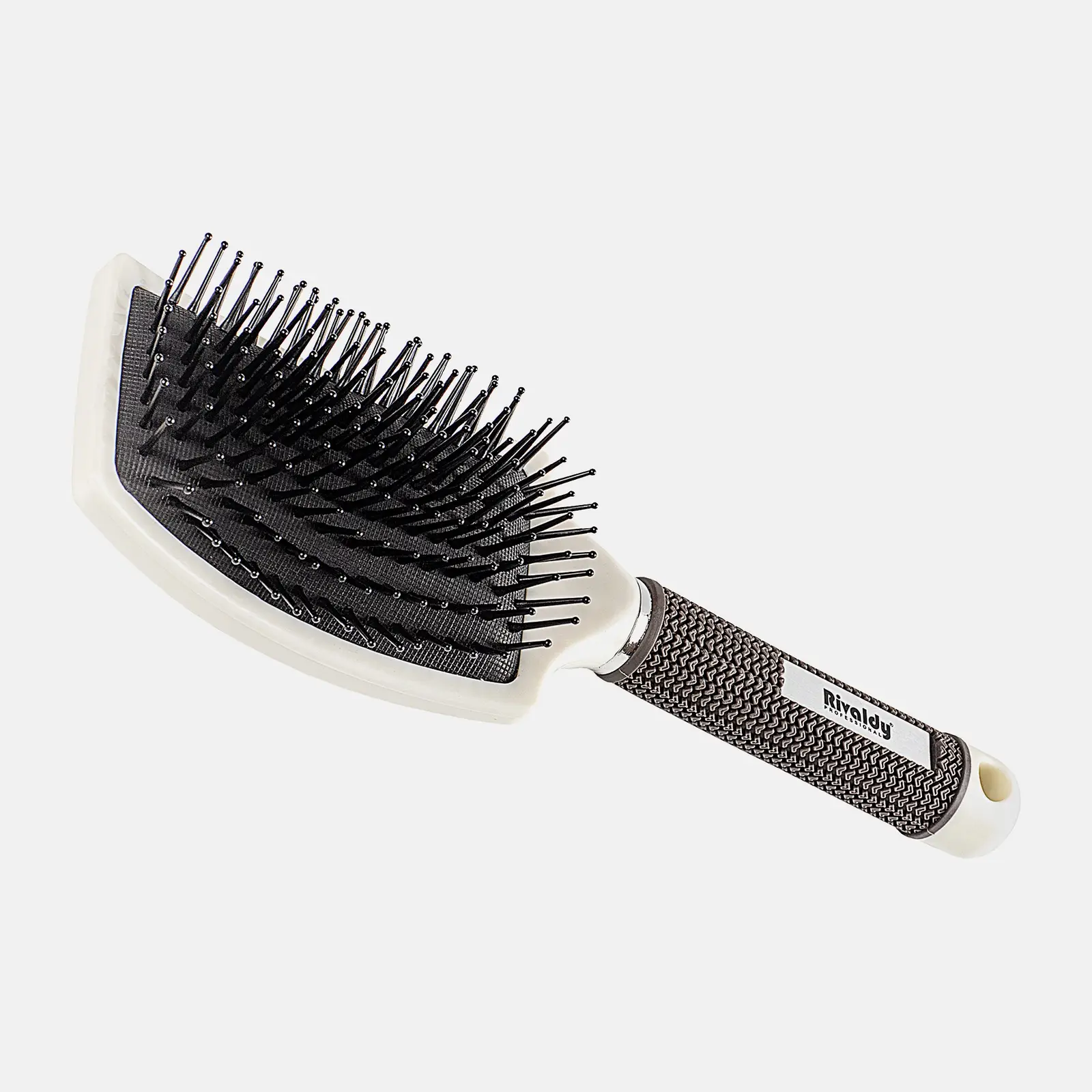 Расческа массажная Магнат прямоугольная белая 5*26*7.5см 142г