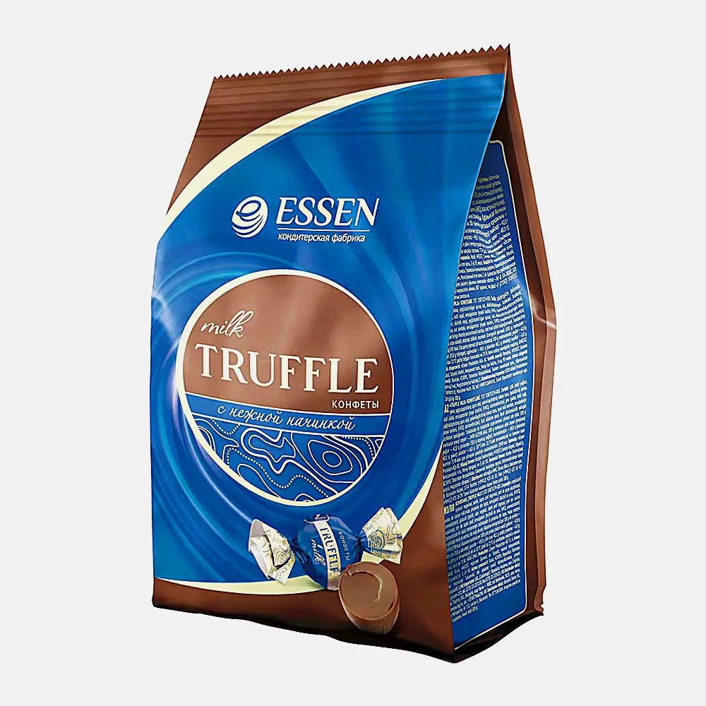 Изображение товара Молочные трюфельные конфеты Truffle Milk 200g от Essen с шоколадной глазурью