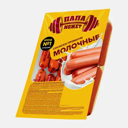 Сосиски Папа может Молочные Премиум весовые