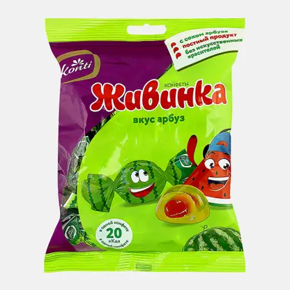Конфеты со вкусом Арбуза Живинка 250г