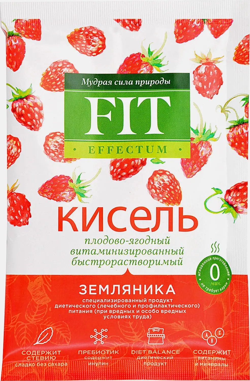 Изображение товара Кисель Fit Parad быстрорастворимый земляника 30г