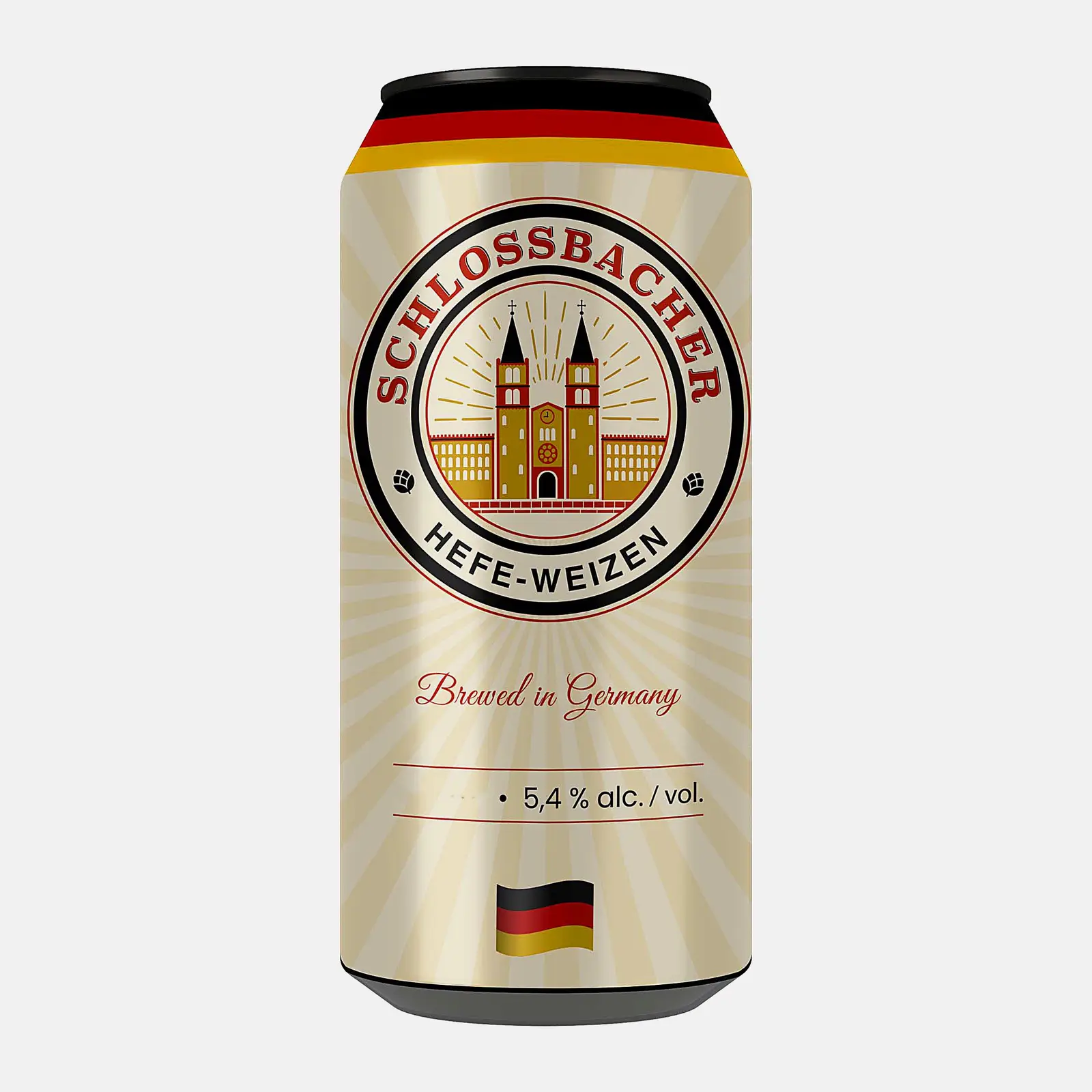 Светлое пиво Schlossbacher Hefeweizen 5.4% 500мл