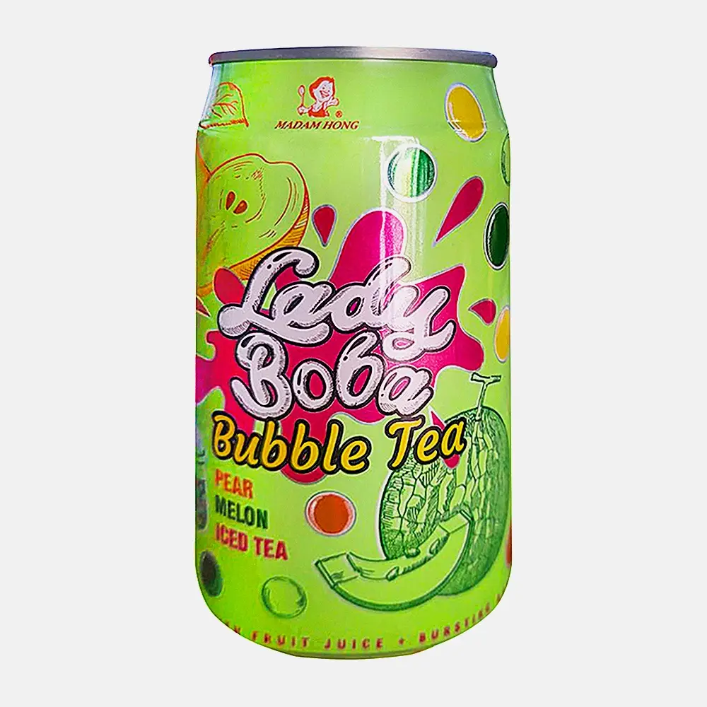 Напиток Madam Hong Bubble tea со вкусом груша-дыня 320мл Напиток Madam Hong Bubble tea со вкусом груша-дыня 320мл