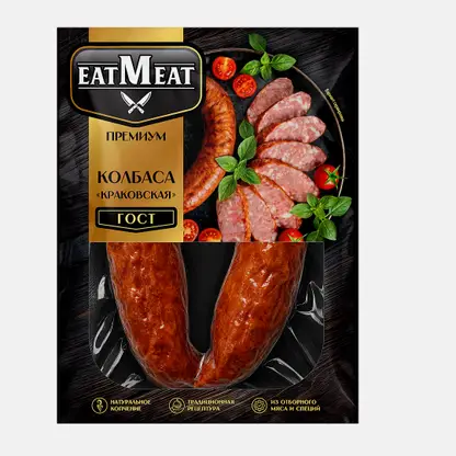 Колбаса Краковская полукопченая Eatmeat Premium 350г