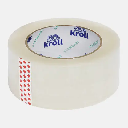 Упаковочная клейкая лента Kroll прозрачная 48мм 150м