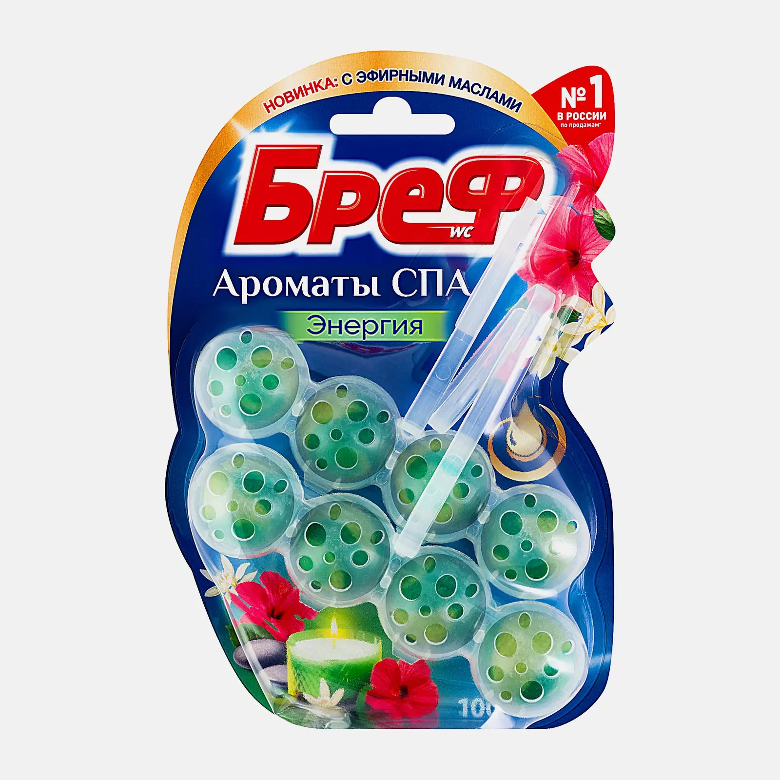 Блок для унитаза Ароматы СПА Энергия Бреф 2шт*50г