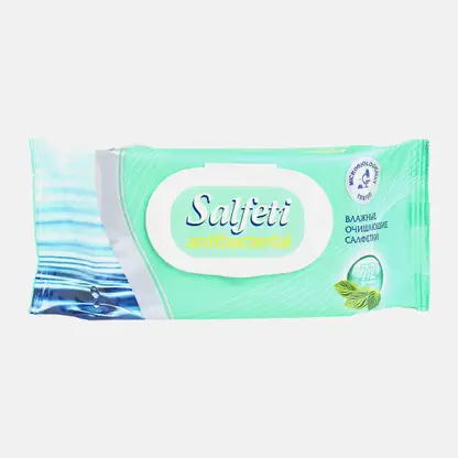 Салфетки влажные Salfeti антибактериальные 72шт