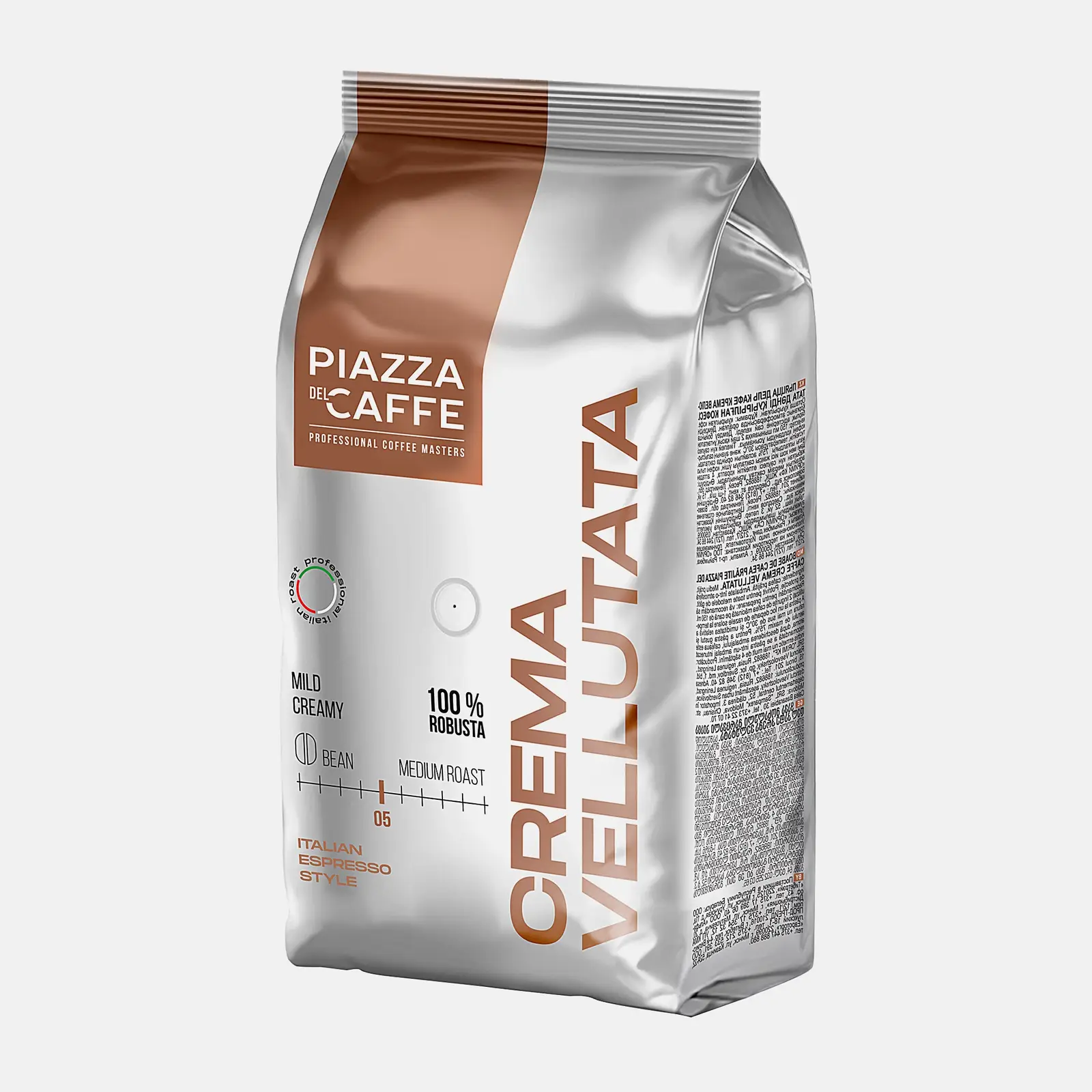 Кофе в зернах Piazza Del Cafe Crema Vellutata 900г/1кг - фото 3