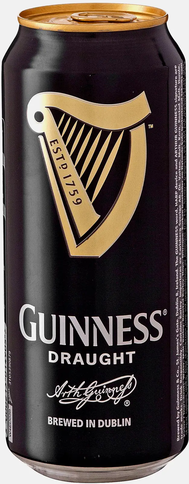Изображение товара Пиво Guinness Draught темное 440 мл 4.2% в жестяной банке