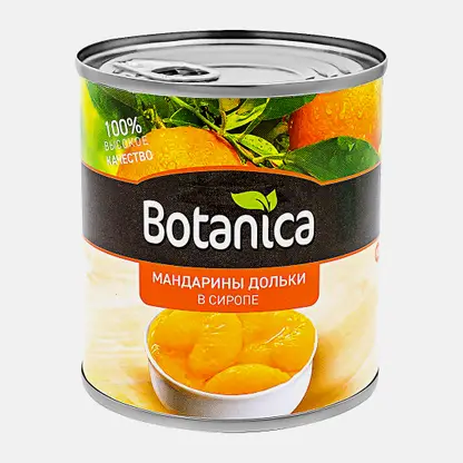 Мандарины Botanica дольки в сиропе 314мл