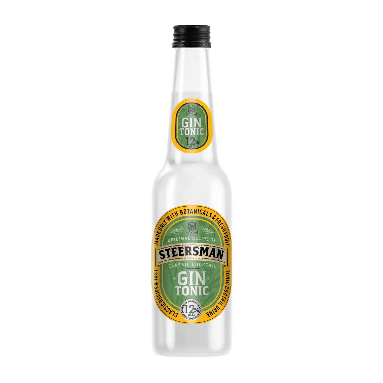 Изображение товара Спиртной коктейль Steersman джин и тоник газированный 12% 330мл