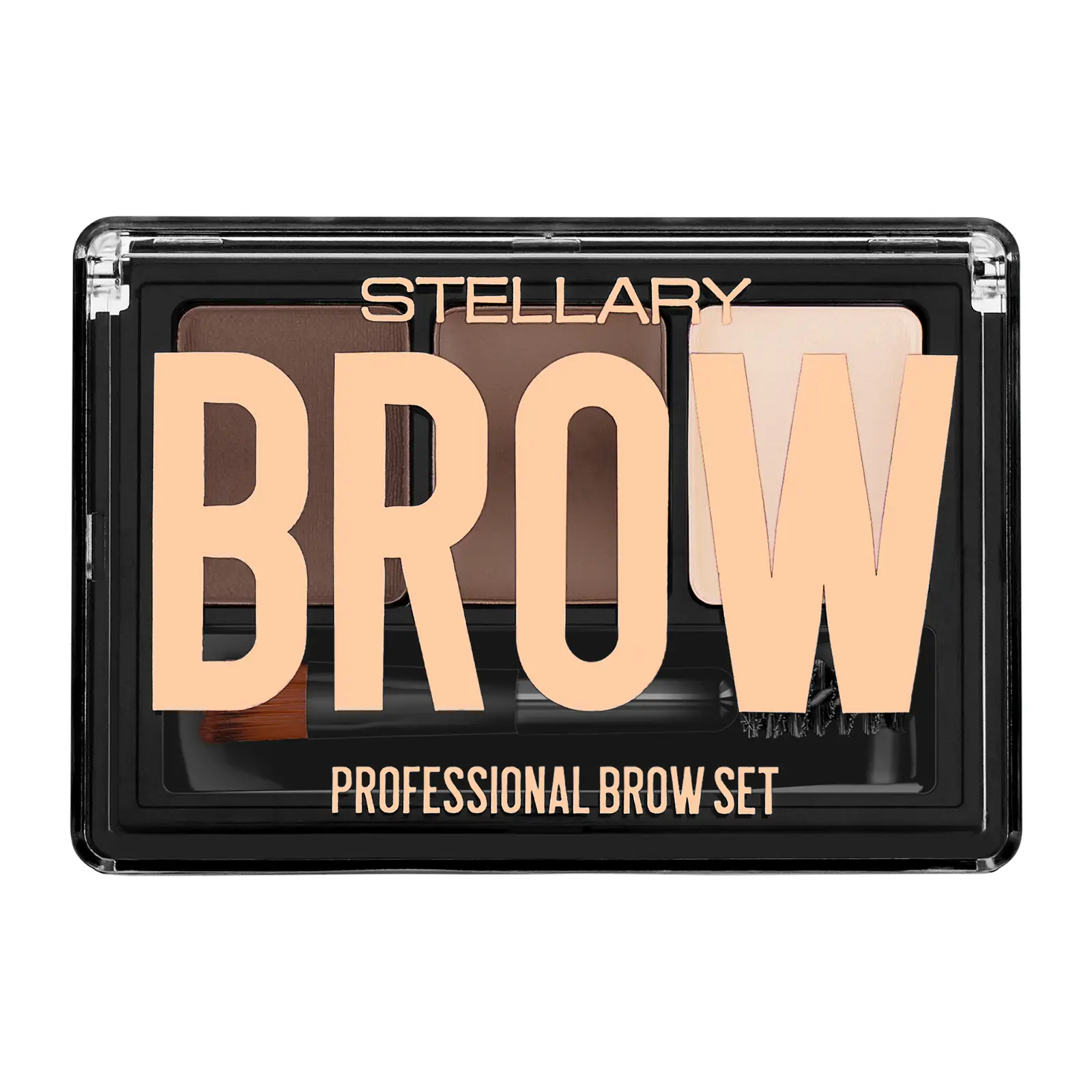 Набор для бровей Stellary тон 02 Brunet 