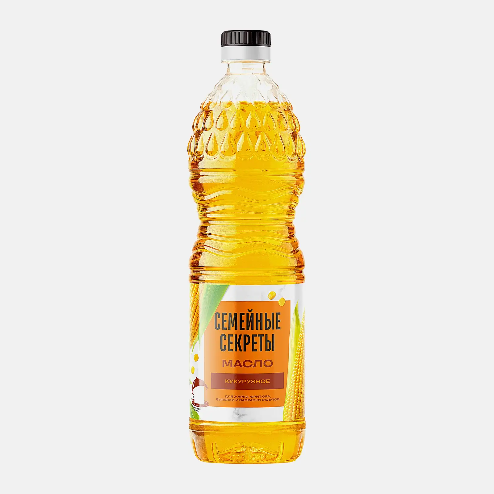 Изображение товара Масло кукурузное Семейные секреты рафинированное 800 мл для жарки и выпечки