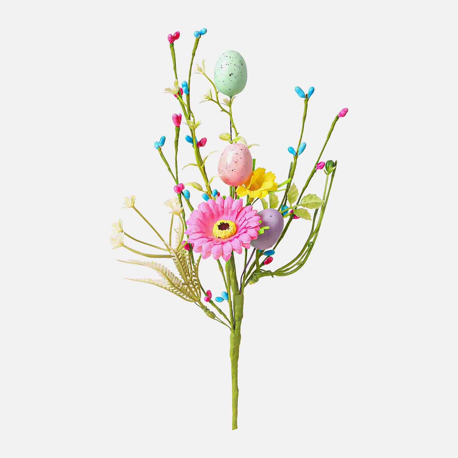 Пасхальная веточка с декором 35см