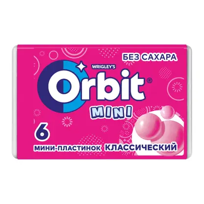 Изображение товара Жевательная резинка Orbit Классический без сахара 10.2г