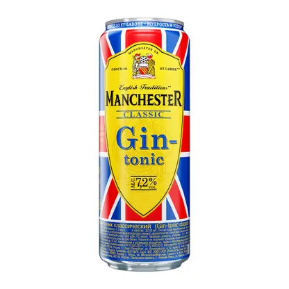 Коктейль Manchester Classic Gin&Tonic 7.2% 450мл