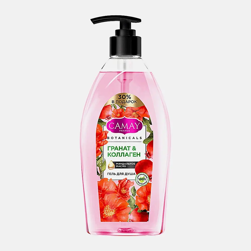 Гель для душа Camay Botanicals Цветы граната 750мл