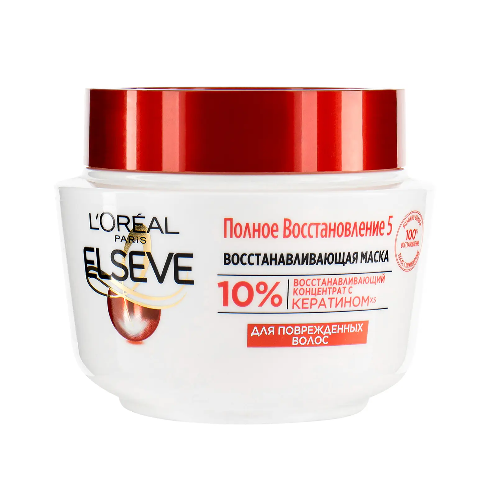 Маска для волос L’Oréal Paris Elseve Полное восстановление 5 восстанавливающая для поврежденных волос 300мл