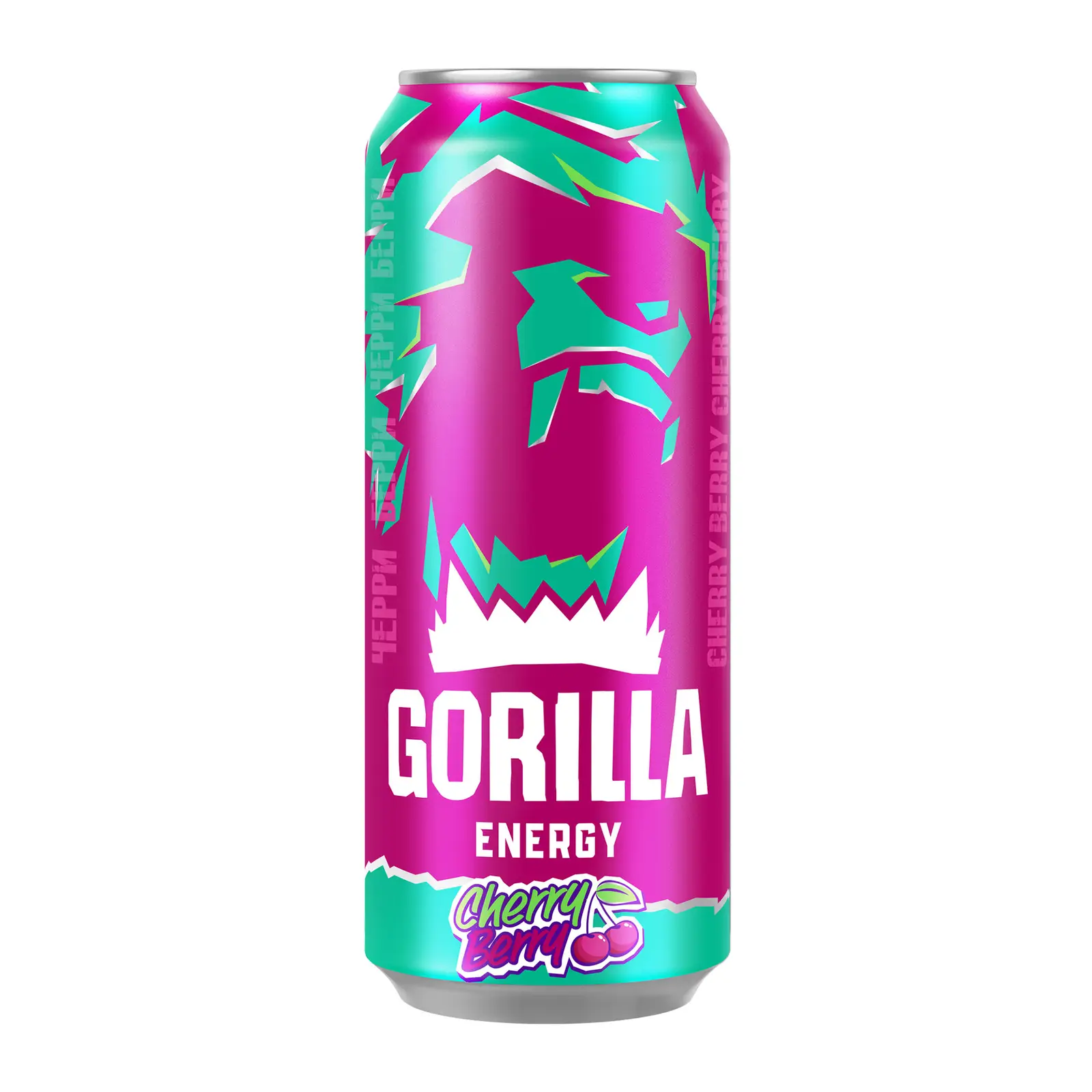 Изображение товара Энергетический напиток Gorilla Cherry Berry 450мл - бодрость и вкус