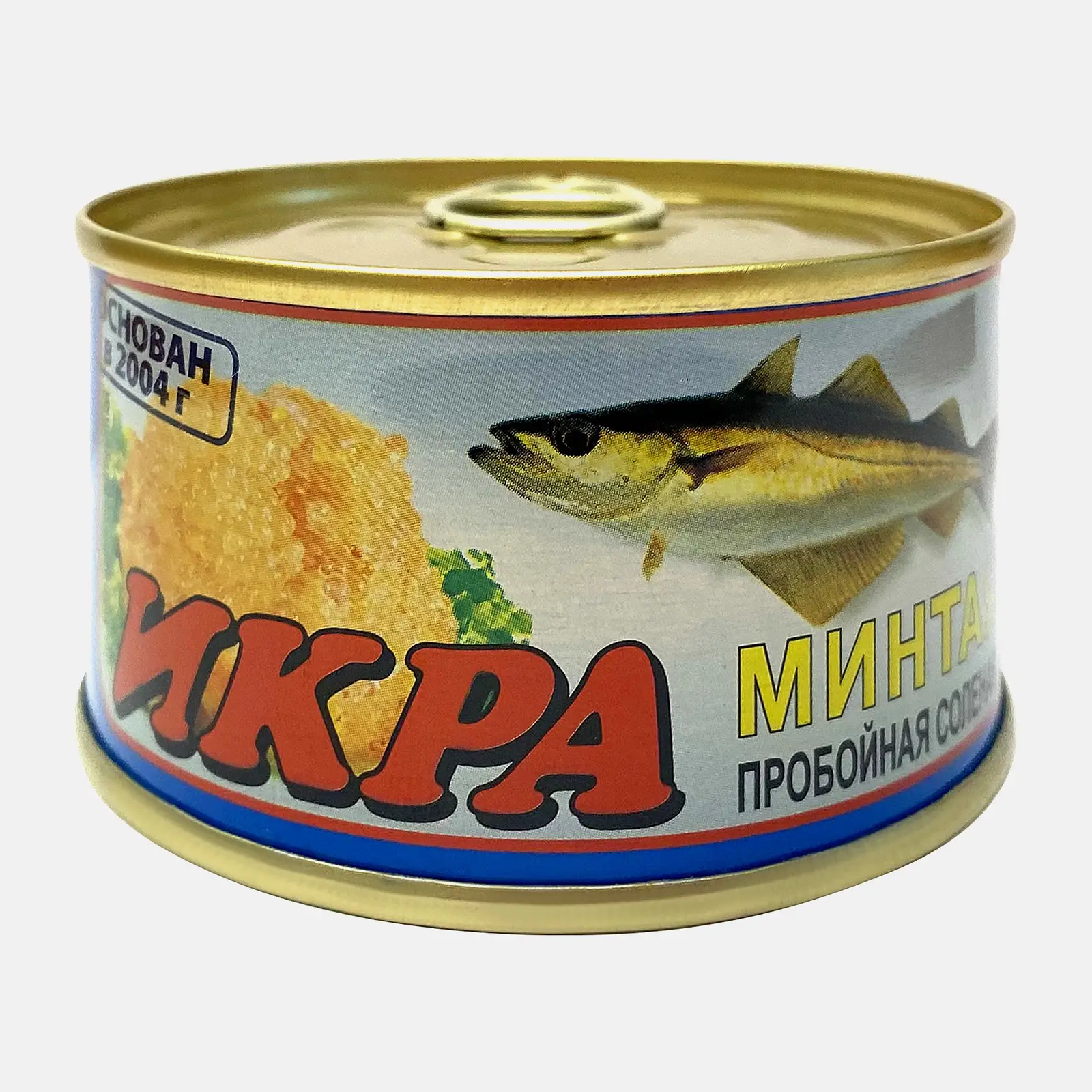 Изображение товара Икра минтая соленая пробойная 120г - вкусная и полезная деликатесная закуска