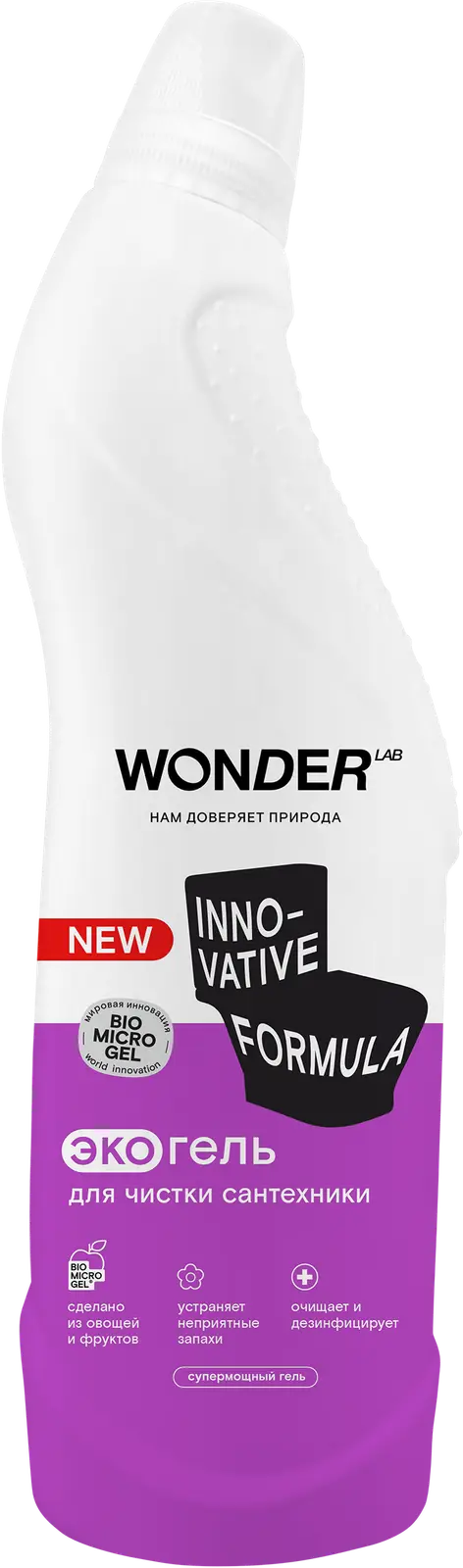 Гель для сантехники Wonder Lab Эко без хлора и резкого запаха 750мл