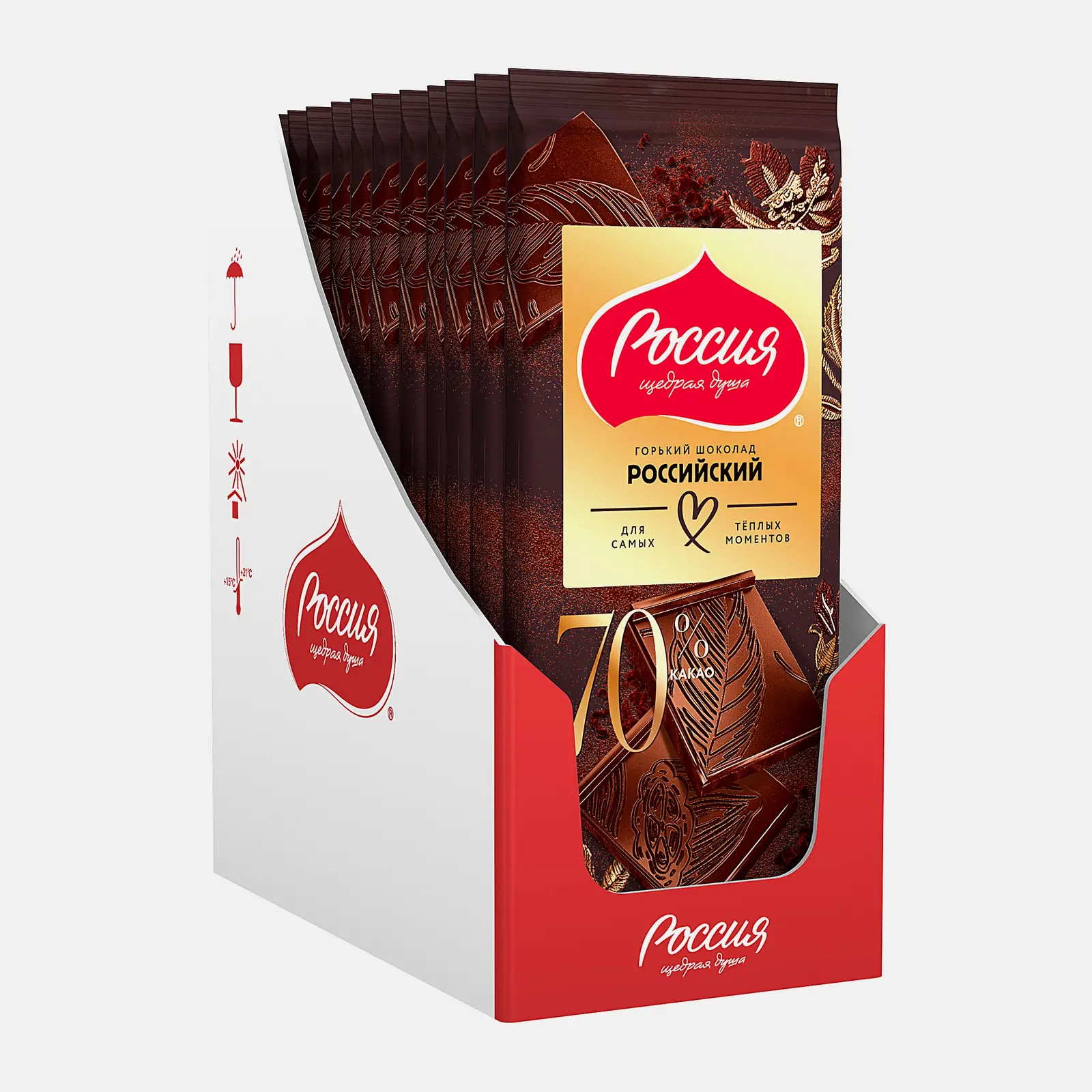 Шоколад горький 70% Российский 75/82г