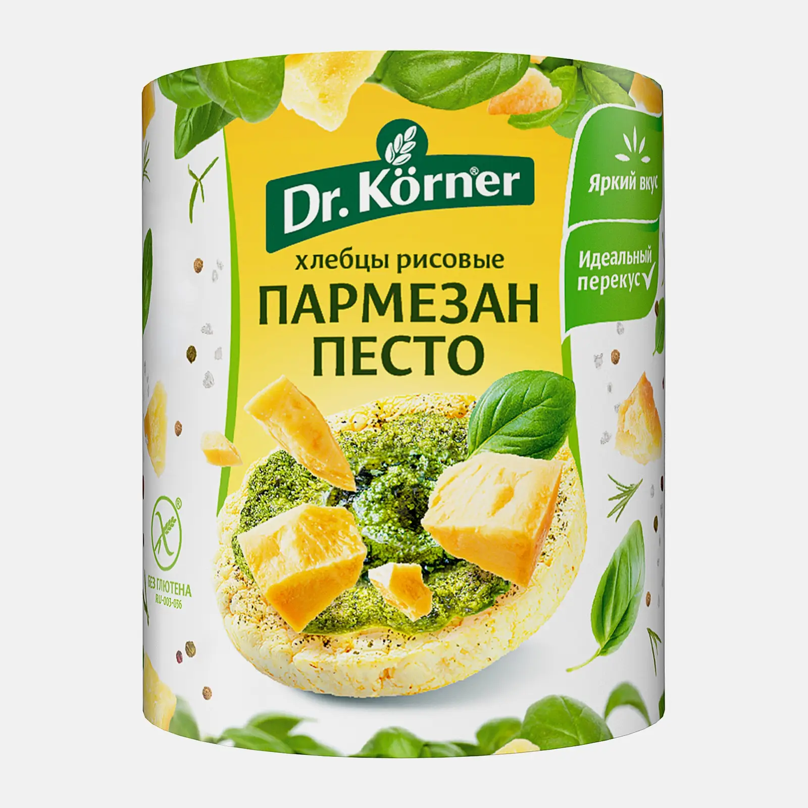 Рисовые хлебцы хрустящие с песто и пармезаном Dr. Korner 80г