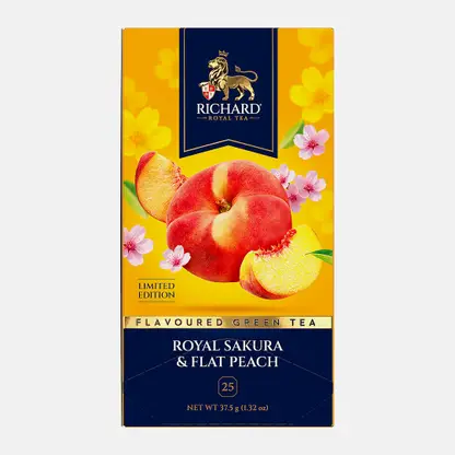 Чай зелёный Royal Sakura Flat Peach Richard 25саш 37.5г