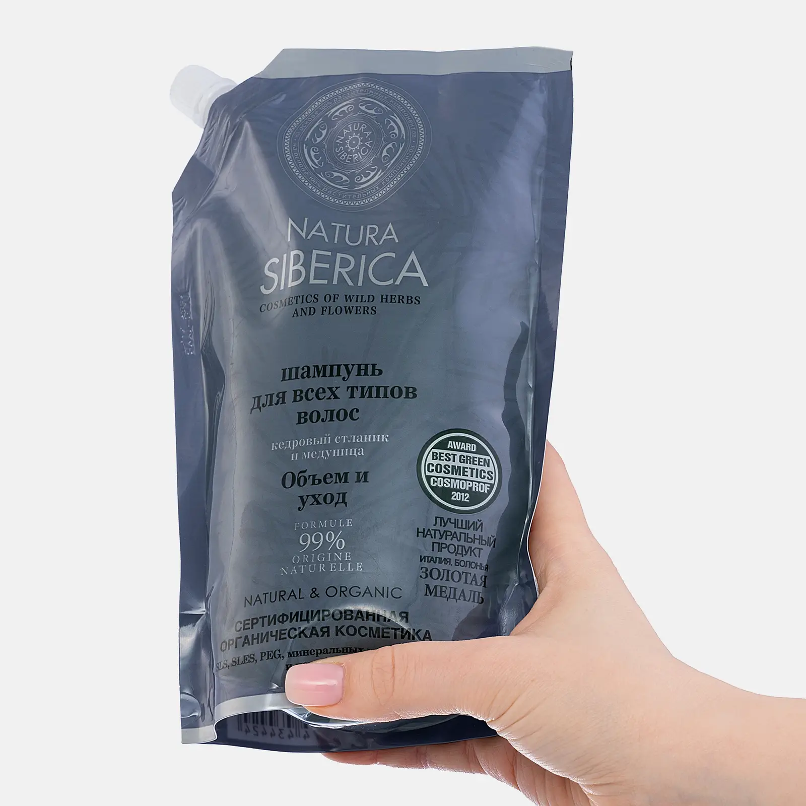 Шампунь для волос Natura Siberica для всех типов волос объем и уход 500мл