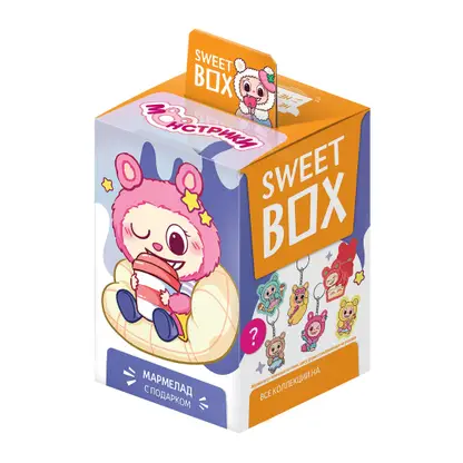 Изображение товара Мармелад Монстрики с игрушкой Sweet Box 10г вкусный детский десерт