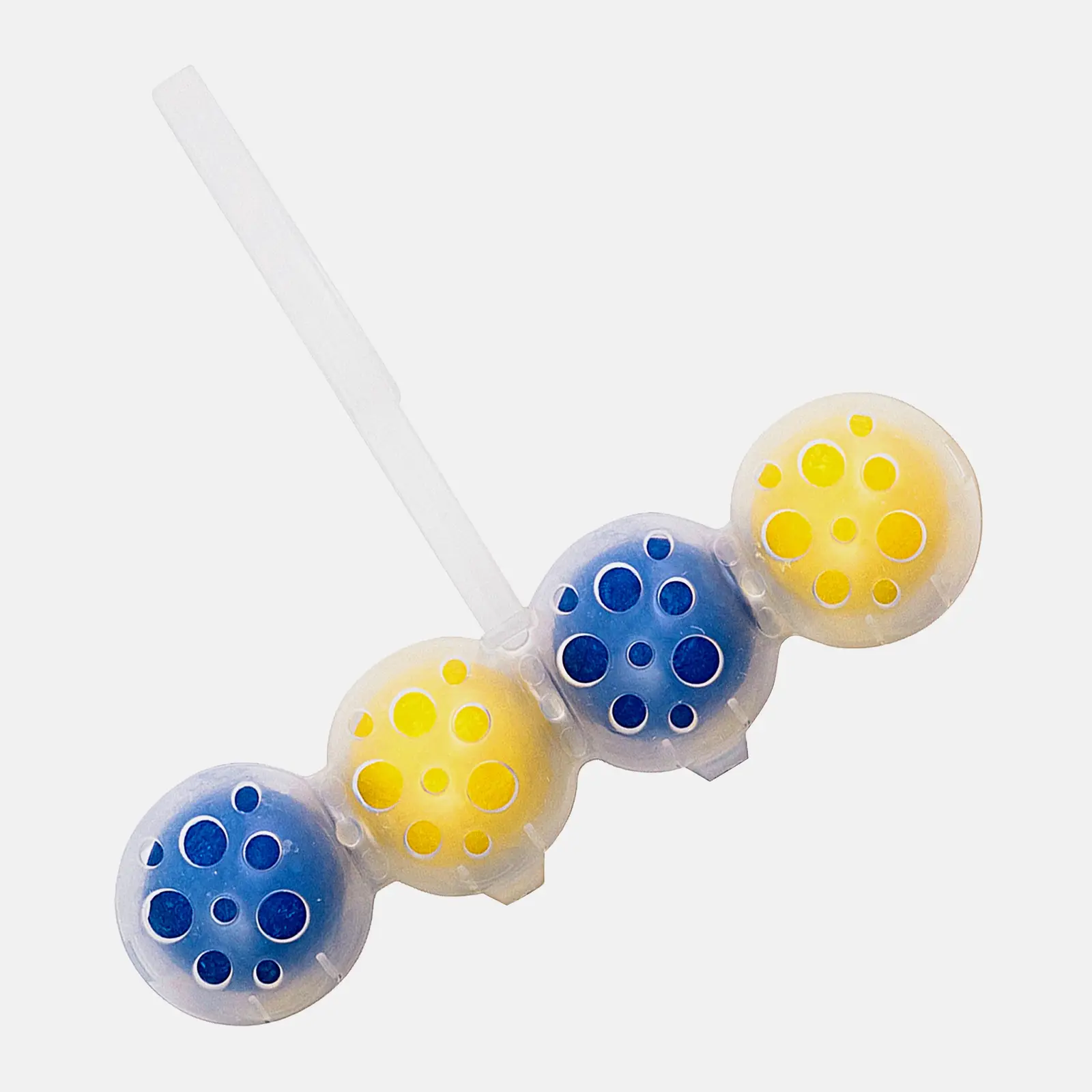 Туалетный блок Бреф Сила-Актив Лимонная свежесть шарики для унитаза 50г