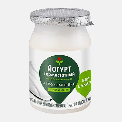 Йогурт термостатный ацидофильный Агрокомплекс 2.5% 140г