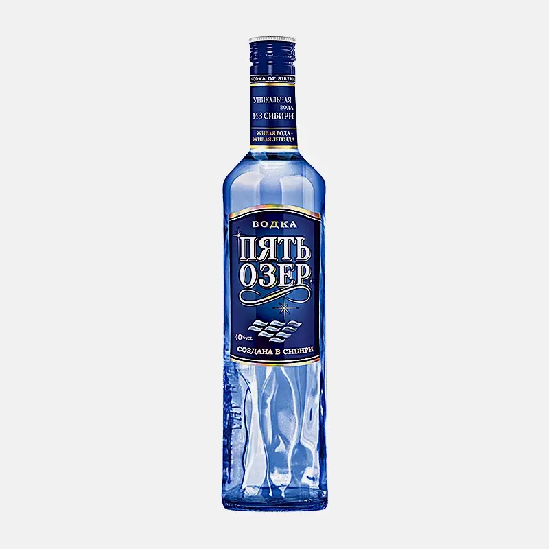 Изображение товара Водка Пять озер 40% 1л - высококачественный напиток