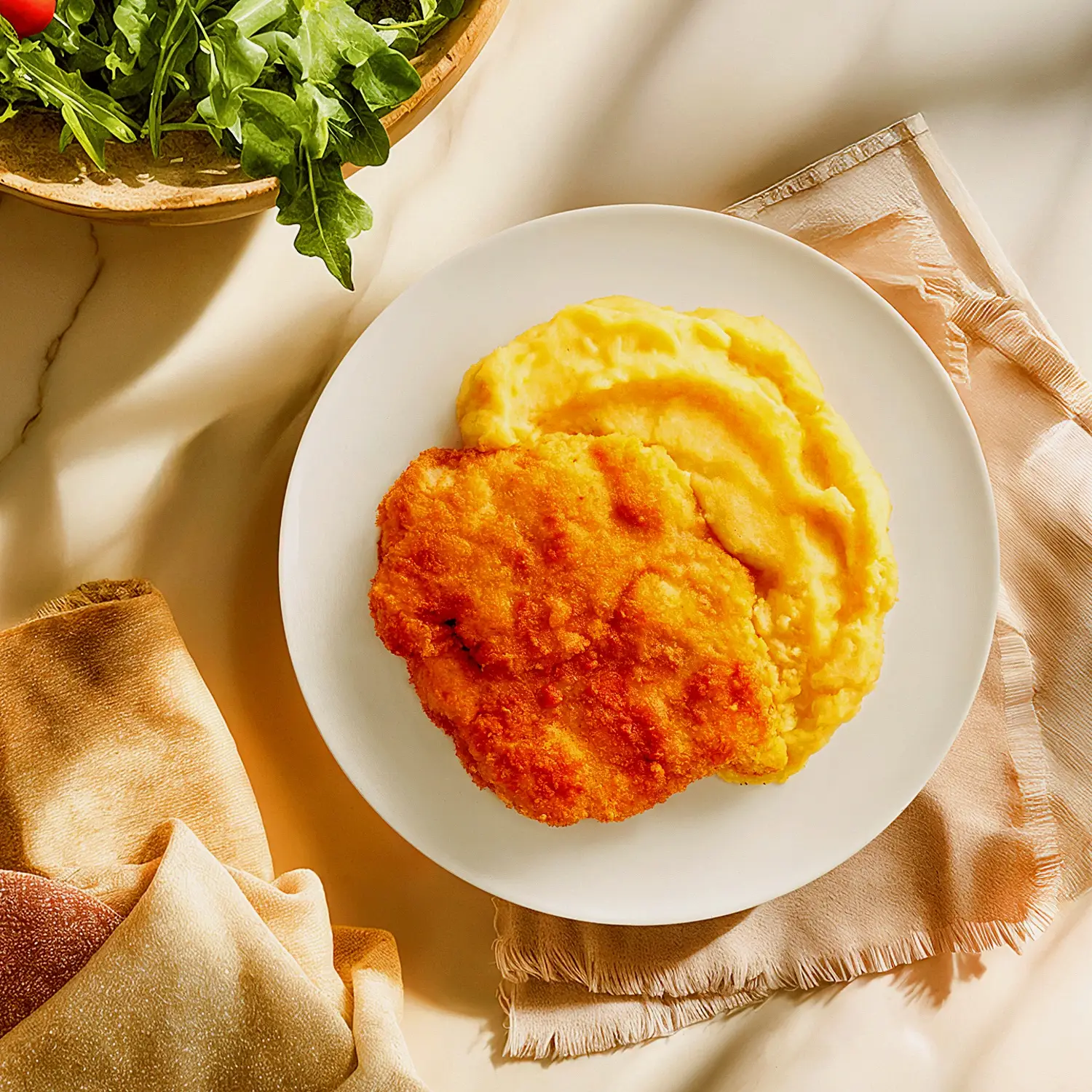Шницель куриный с картофельным пюре 250г - фото 2