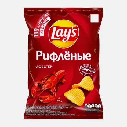 Чипсы Lays Рифлёные Лобстер 140г