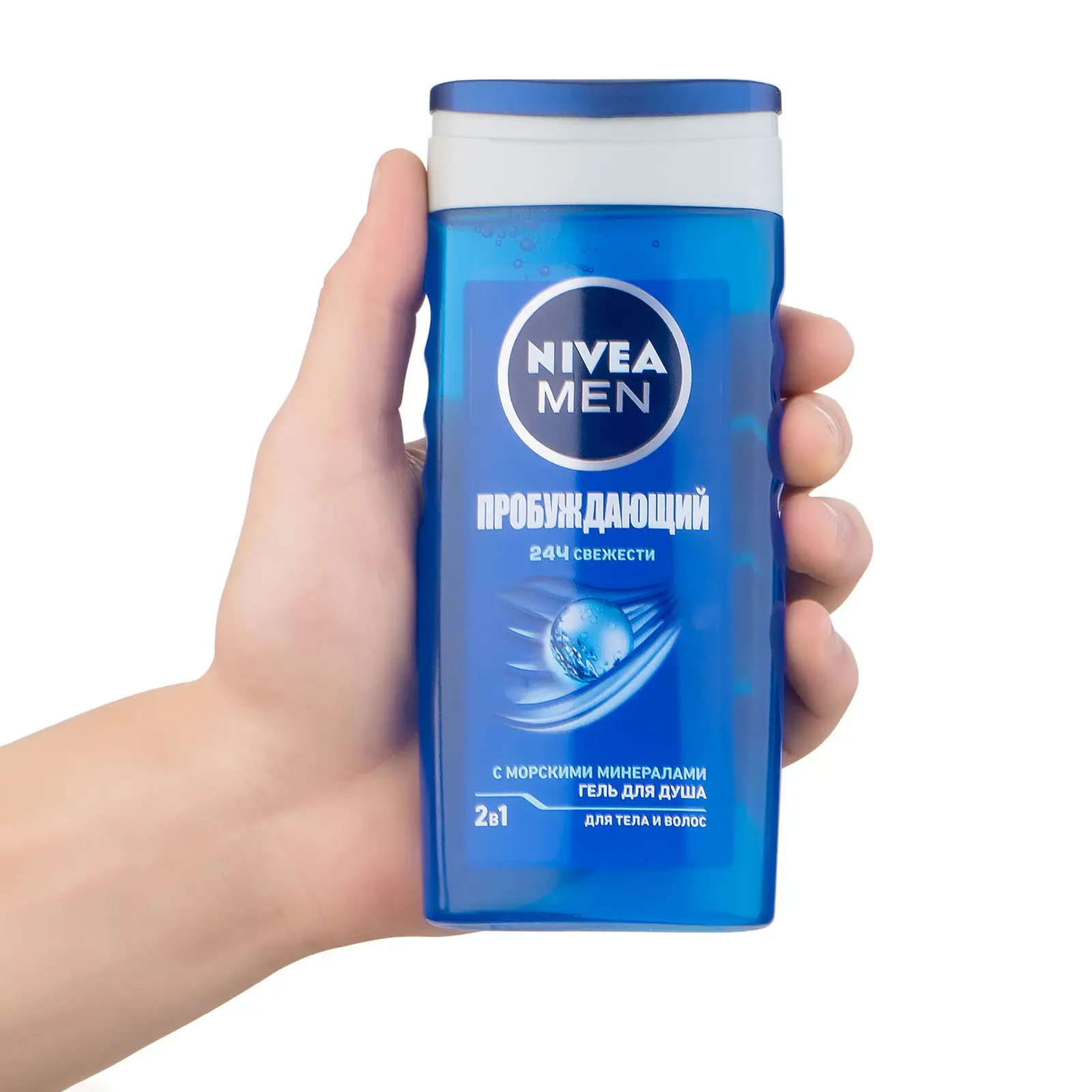 Гель для душа NIVEA Men Пробуждающий 2в1 250мл